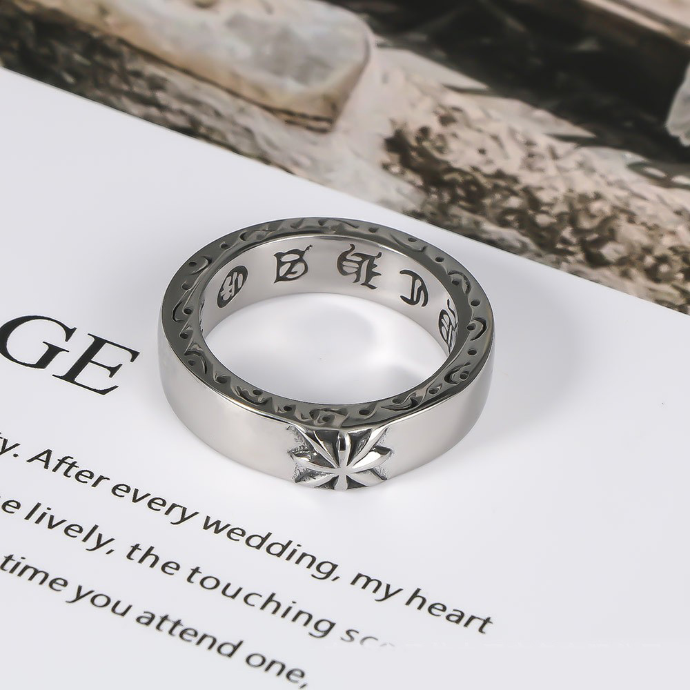 Chrome Hearts Ring - 1개입 크로스보더 스타일리쉬 남성 반지 액세서리,