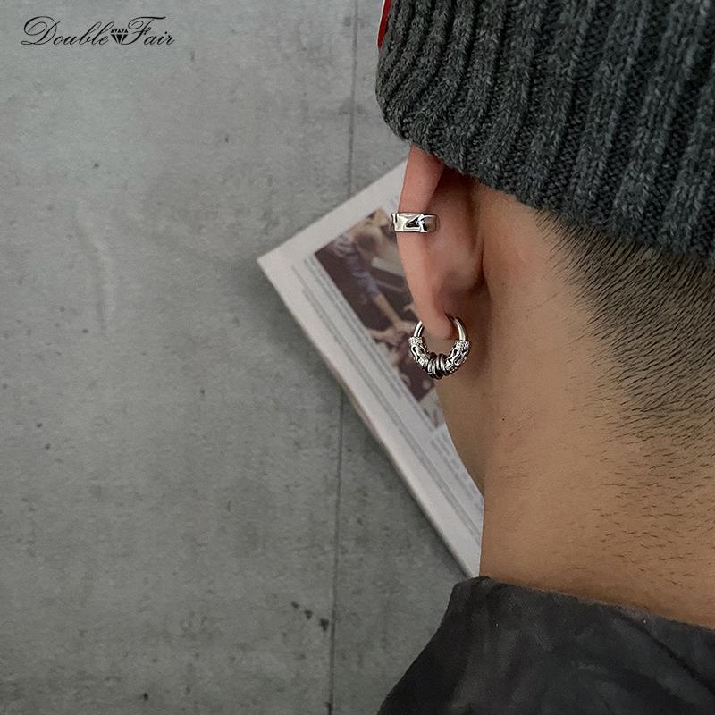 남성용 티타늄 스틸 디자이너 드래곤 토템 후프 귀걸이, - Streetwear Brand Accessories 리뷰 및 가격