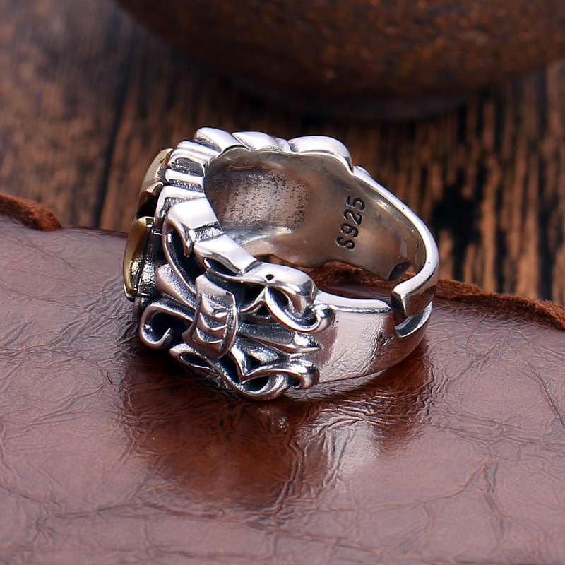 빈티지 크로스 남자 반지 남자 오픈 라이브 성격 패션  - Chrome Hearts Ring 리뷰 및 가격