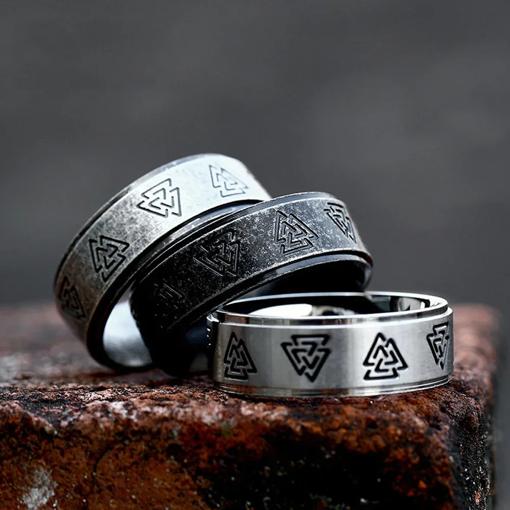 남성 여성을위한 멀티 스타일 북유럽 바이킹 룬 반지 간 - Chrome Hearts Ring 리뷰 및 가격