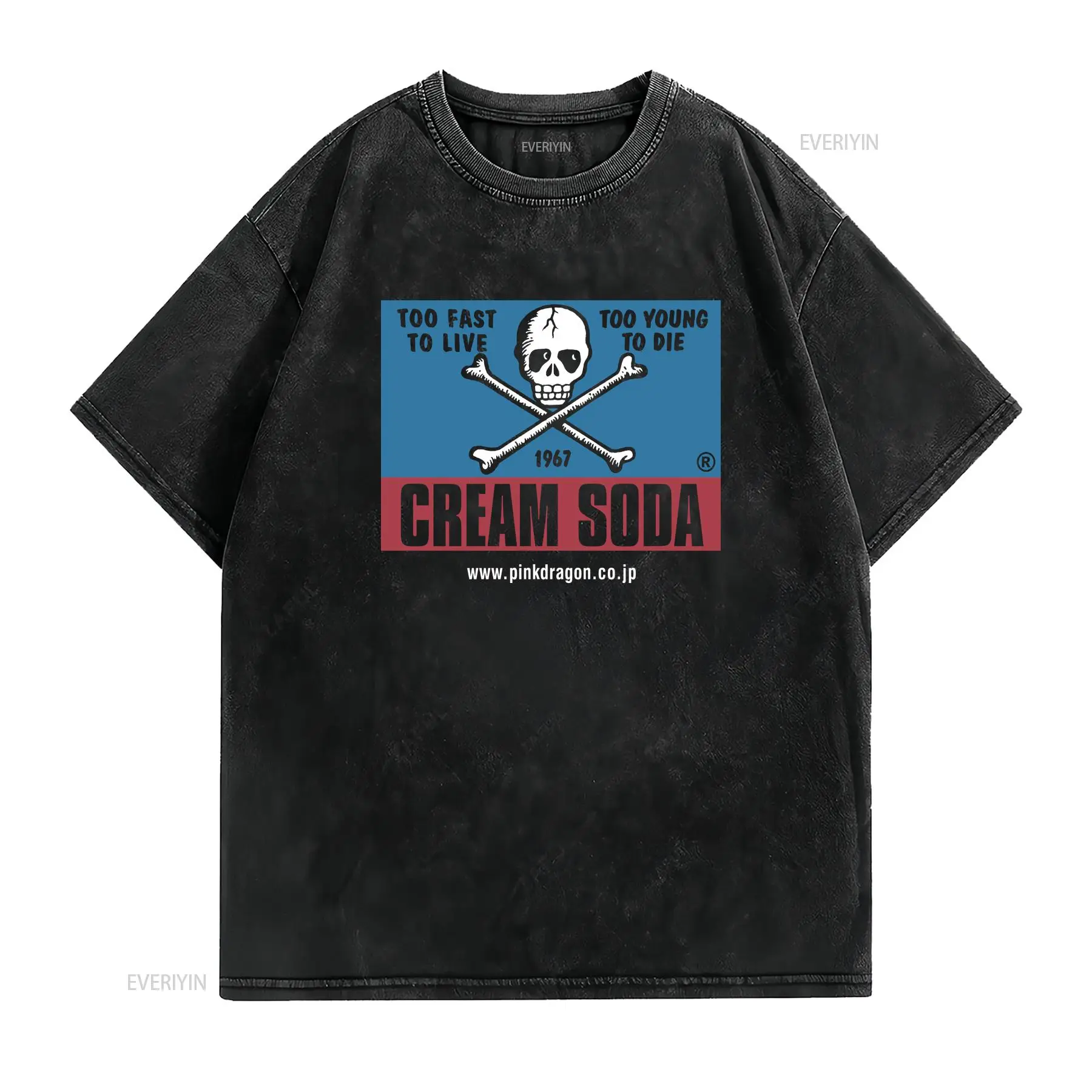 빈티지 크림 소다 스컬 일본 브랜드 스트리트웨어 티셔츠 - Streetwear Brand Vintage 리뷰 및 가격