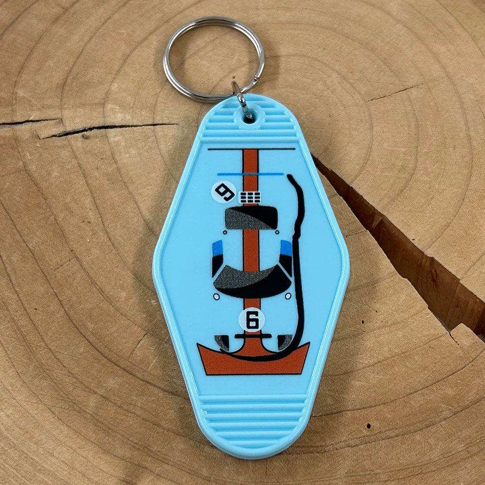 Gulf GT40 Livery 키 체인 아이코닉 레이싱 - Streetwear Brand Accessories 리뷰 및 가격