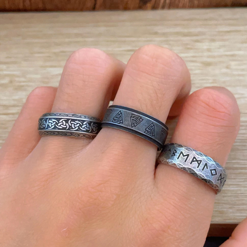 빈티지 바이킹 룬 반지 남성 여성 펑크 간단한 북유럽  - Chrome Hearts Ring 리뷰 및 가격