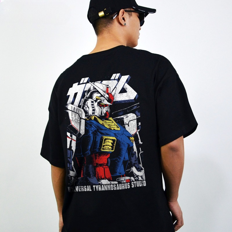 건담 그래픽 T 셔츠 남자 여름 Y2k 의류 여성용 오 - Streetwear Brand Model 리뷰 및 가격