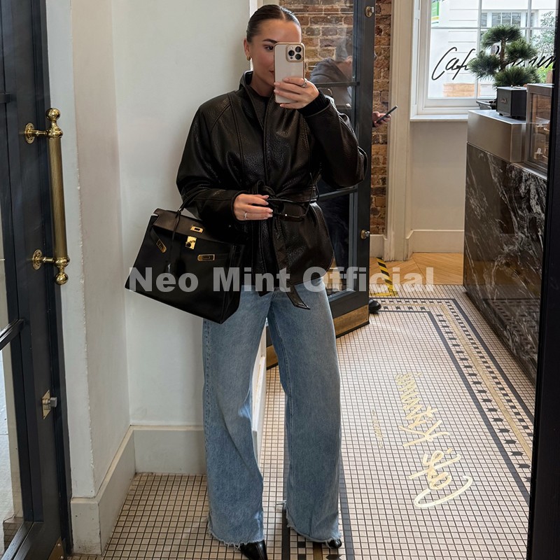 네오 민트 트렌디 2026 블랙 숄칼라 인조가죽 코트  - Streetwear Brand Accessories 리뷰 및 가격