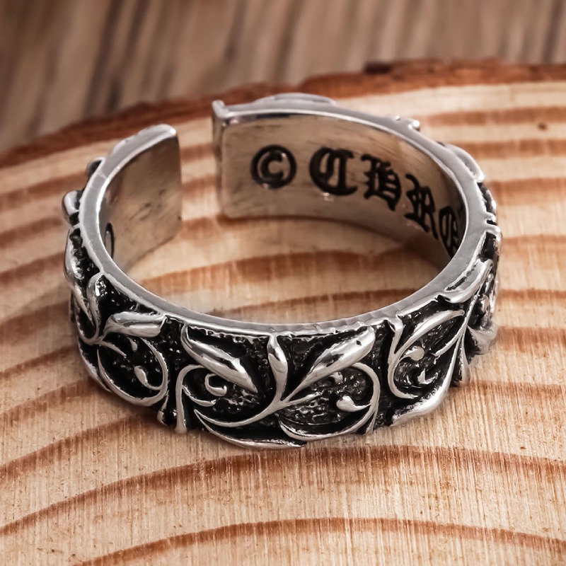 바게 레트로 이터널 링 실버 컬러 펑크 고딕 빈티지 오 - Chrome Hearts Ring 리뷰 및 가격