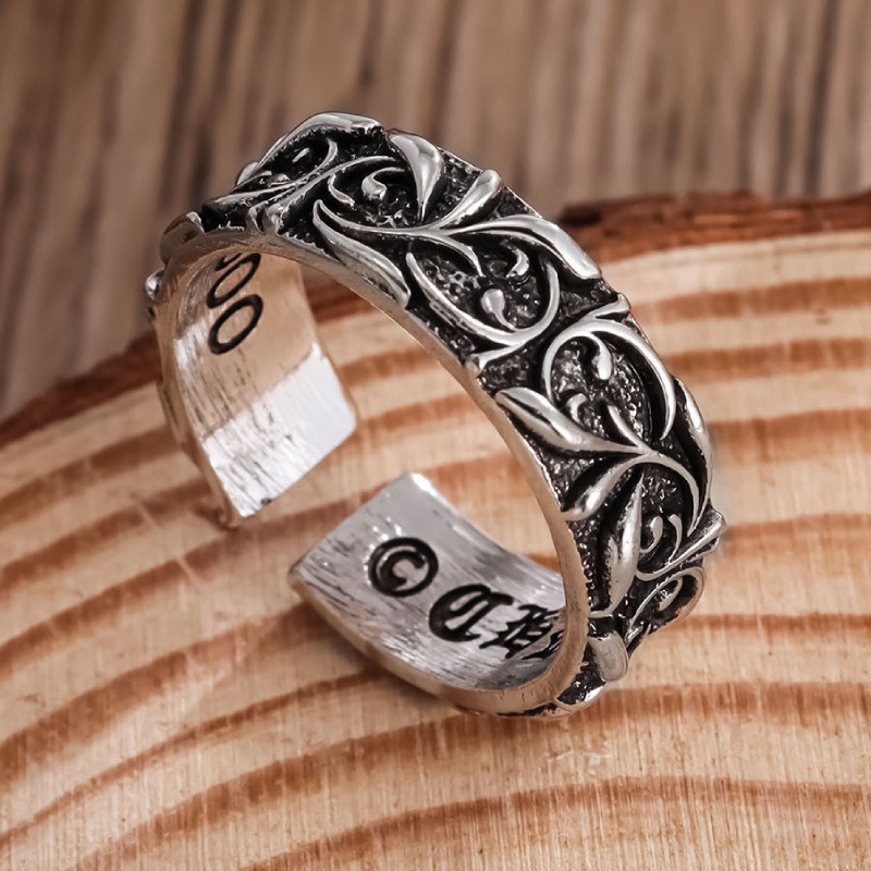 바게 레트로 이터널 링 실버 컬러 펑크 고딕 빈티지 오 - Chrome Hearts Ring 리뷰 및 가격