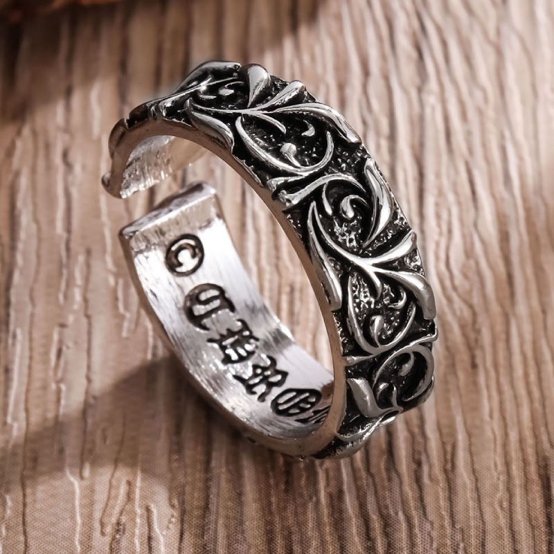 바게 레트로 이터널 링 실버 컬러 펑크 고딕 빈티지 오 - Chrome Hearts Ring 리뷰 및 가격